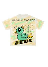 gentle words strong hearts tie dye tee