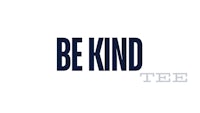 be kind tee on a white background